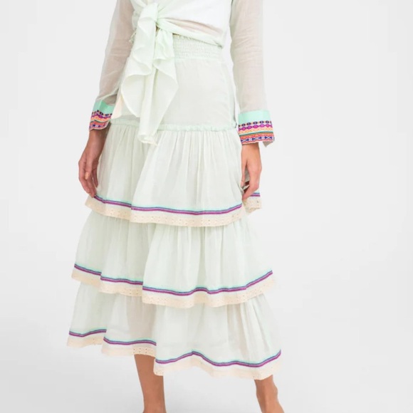Pitusa Layered Boho Skirt Size II - Picture 1 of 5